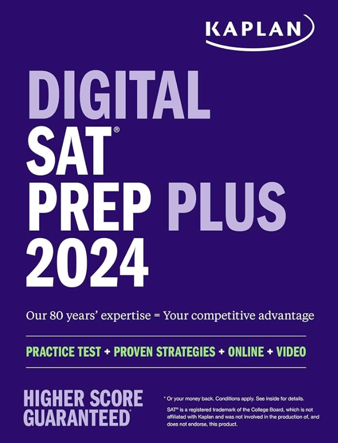 Digital SAT Books - Kaplan Digital SAT Prep Plus 2024